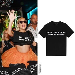 Lady Gaga Haus of Gaga Las Vegas residency Don’t Be Drag Just Be a Queen tee XL